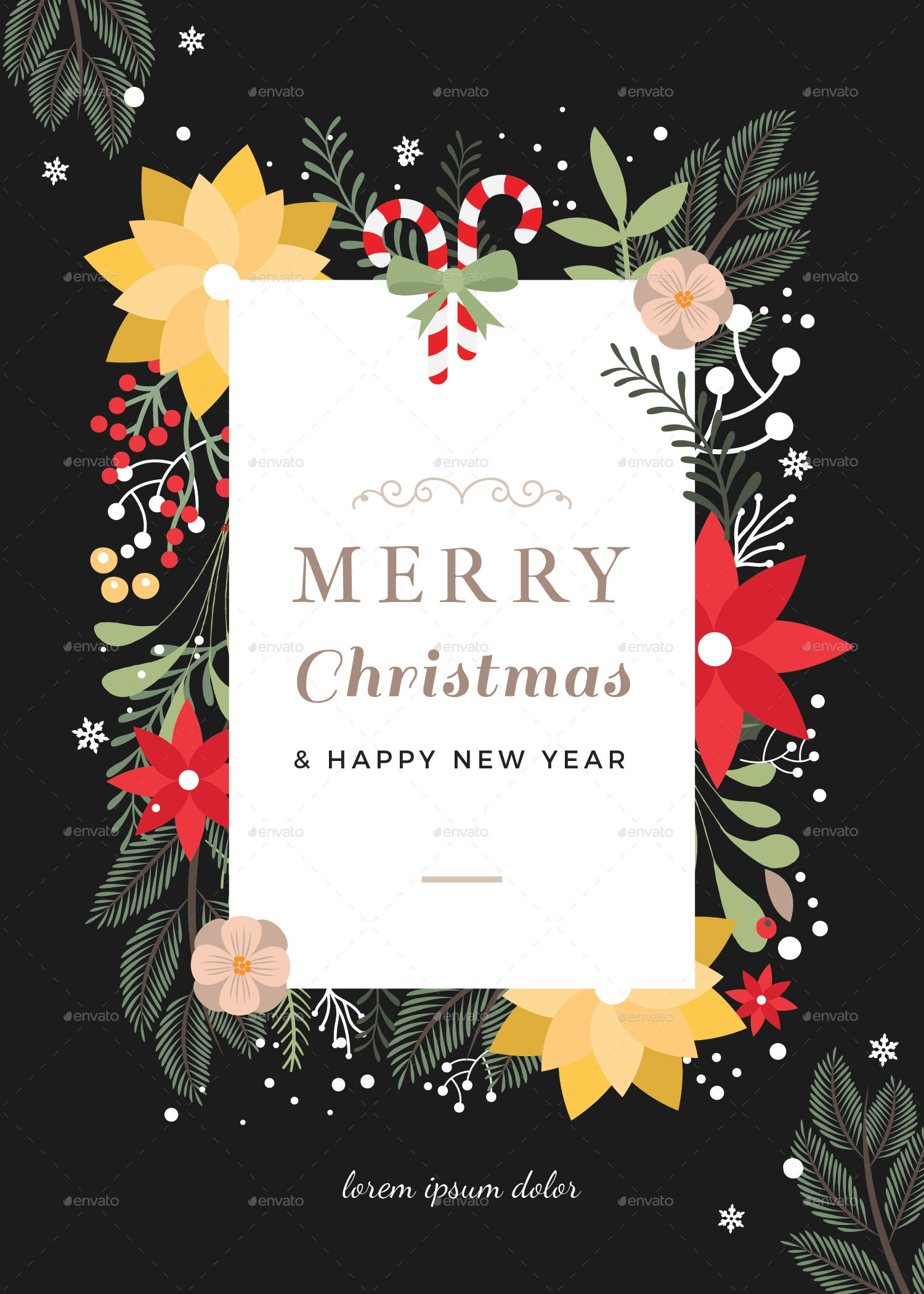 Christmas Card Print Templates GraphicRiver